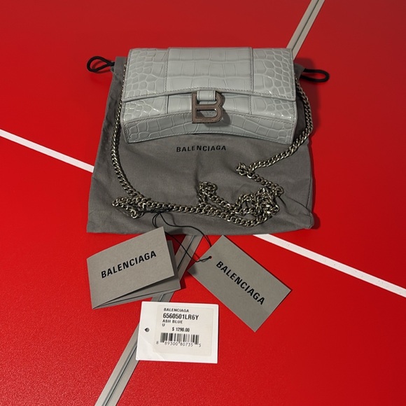 BALENCIAGA Hourglass leather crossbody bag - Picture 2 of 13